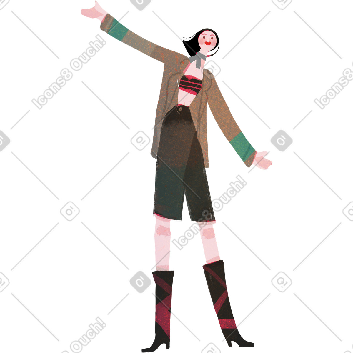 Fabulous スタイルの 夫人 のイラストをPNG、SVG形式でダウンロード