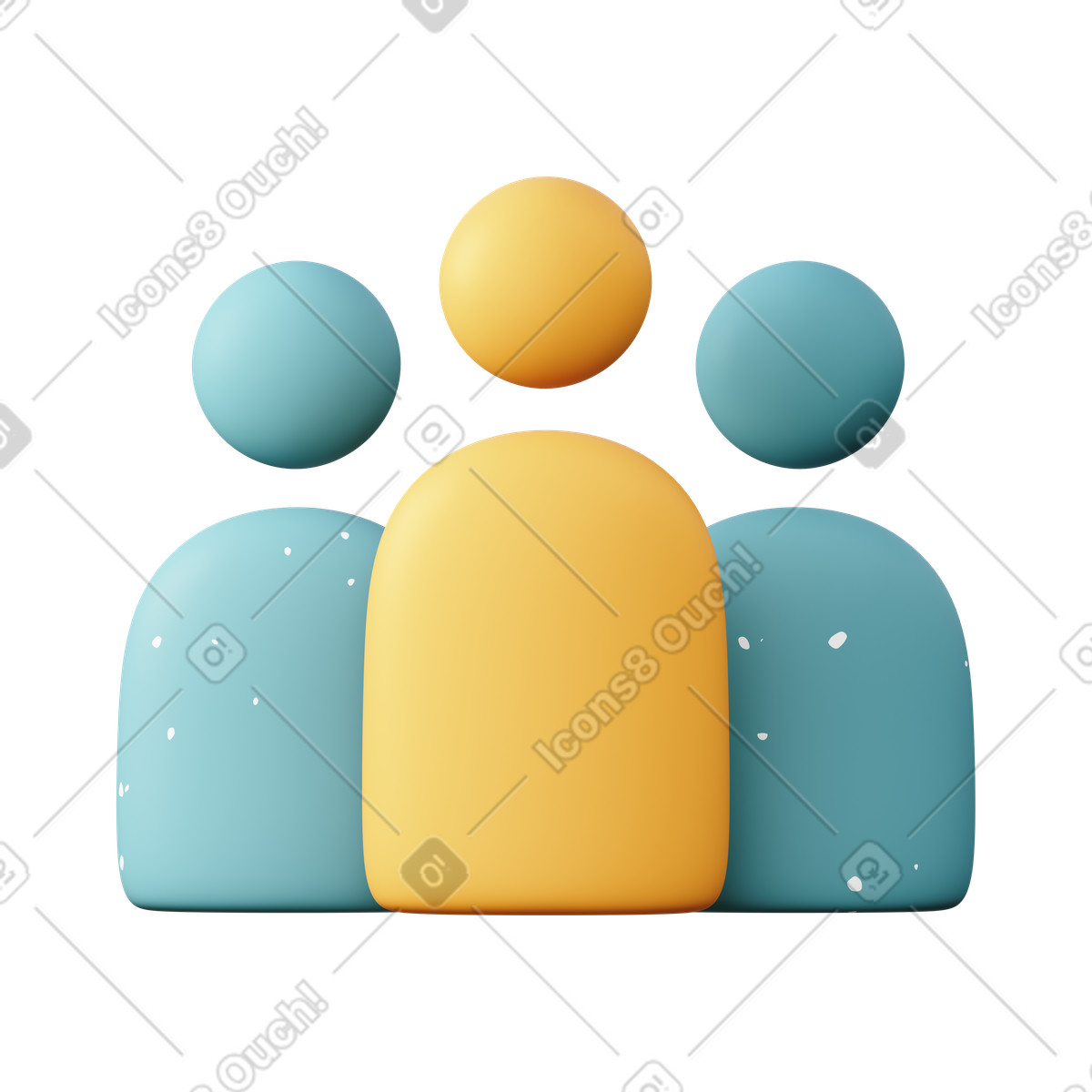 Иллюстрация People в стиле 3D Sugary — скачать в форматах PNG, SVG