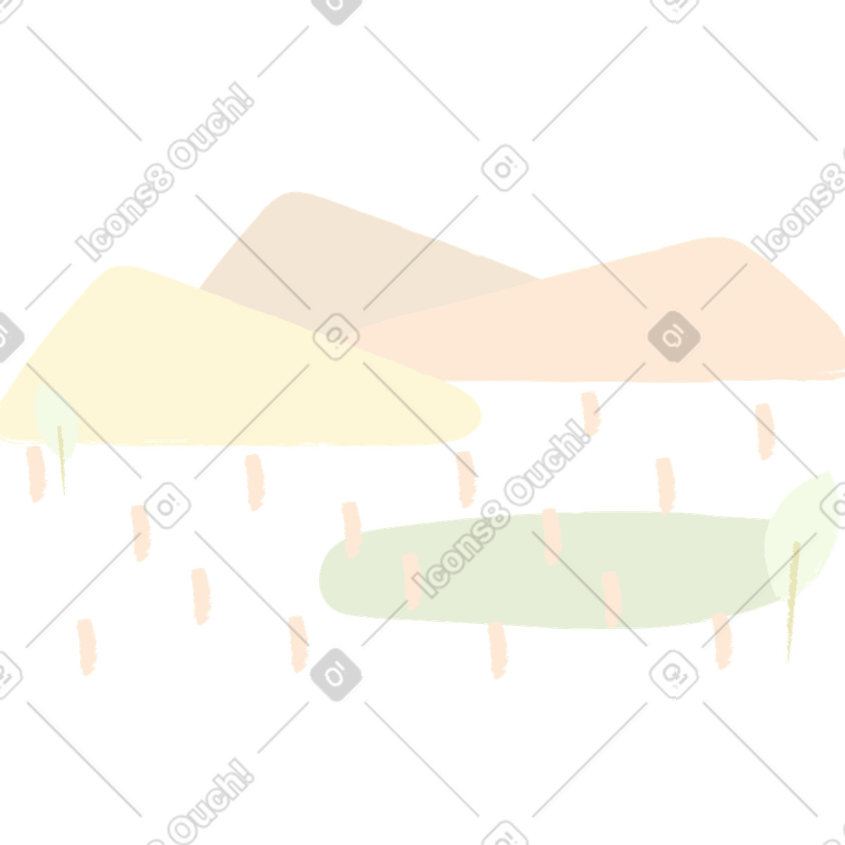 下载 Ginger Cat 风格的 山背景 插画，支持 PNG、SVG 格式