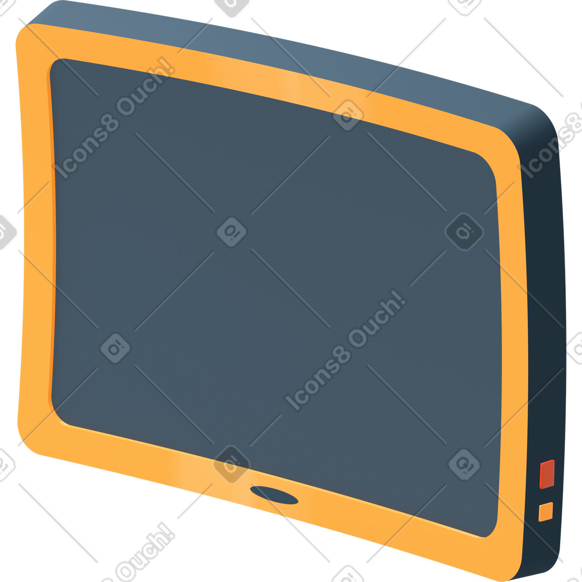 Display spento illustrazione in stile 3D Flame scarica in PNG, SVG