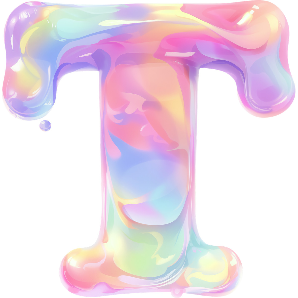 Ilustração de Letra t em no estilo Fluid para baixar em PNG, SVG