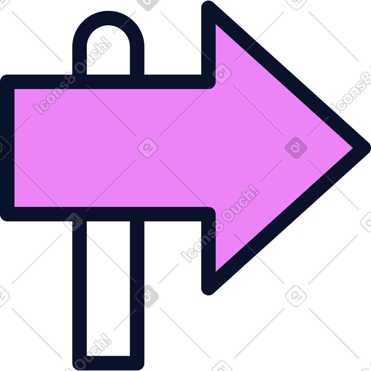 Arrow pointer illustration in PNG, SVG