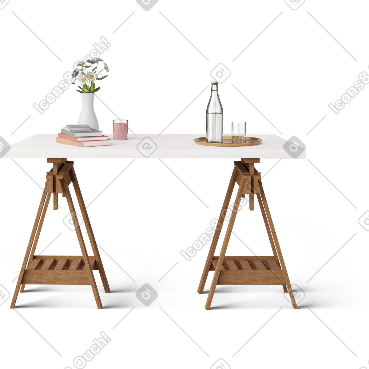 White desk illustration clipart quality images vectors graphics