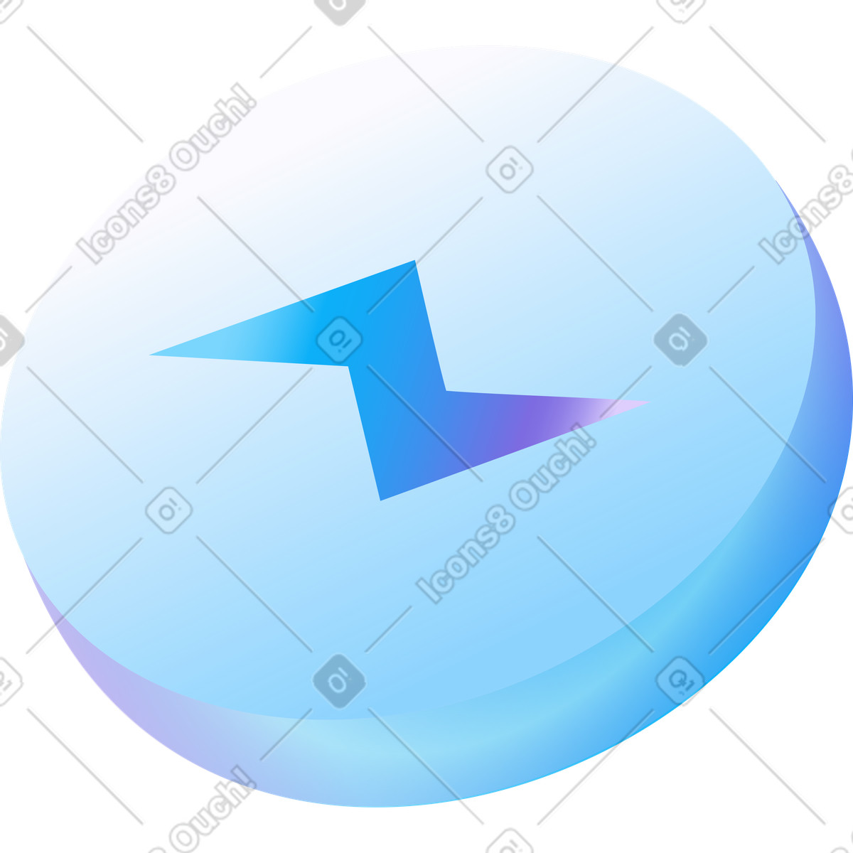 Messenger-symbol-Illustration im Hi-tech-Stil als Download in PNG, SVG
