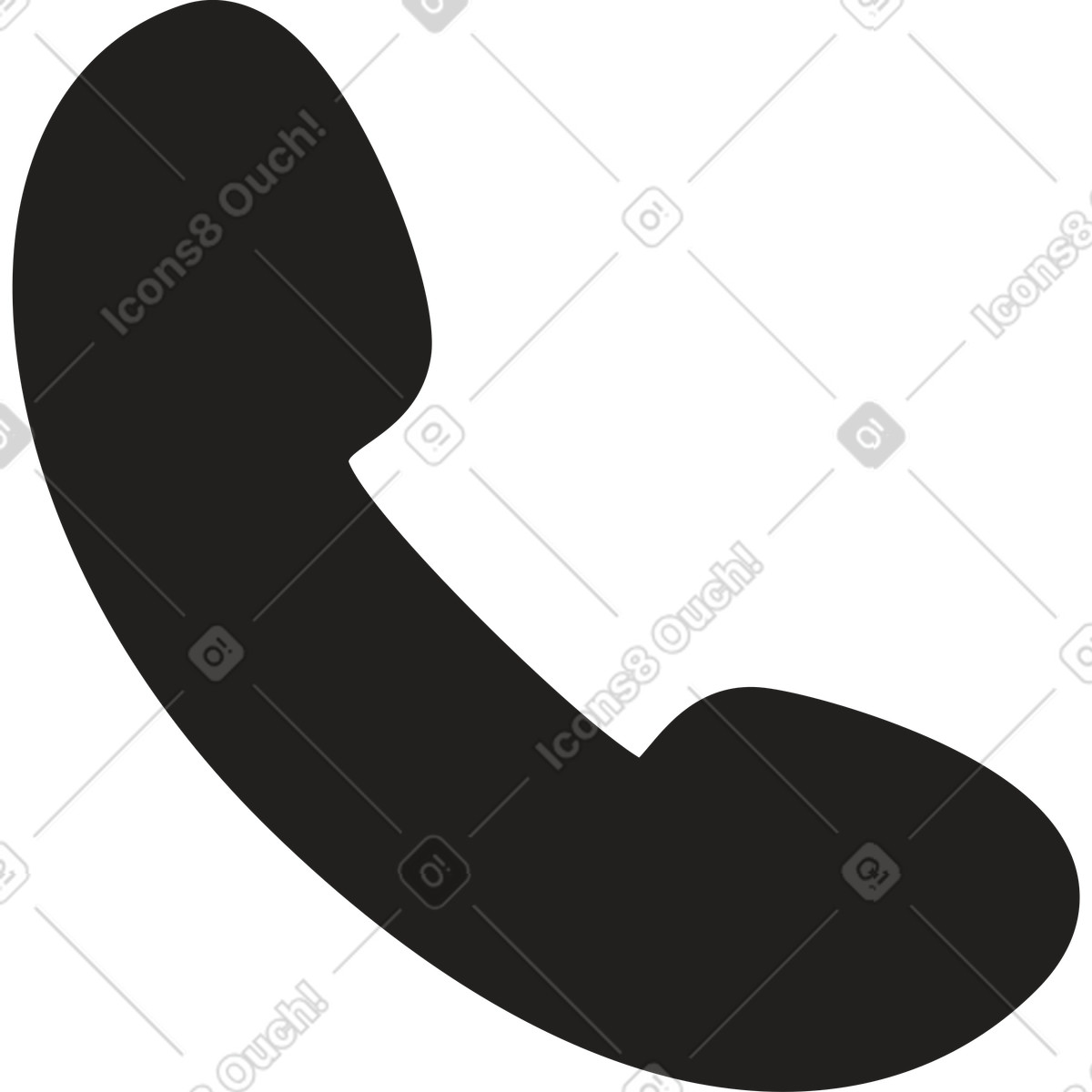 Illustration Icône d'appel dans le style Little à télécharger aux formats PNG, SVG