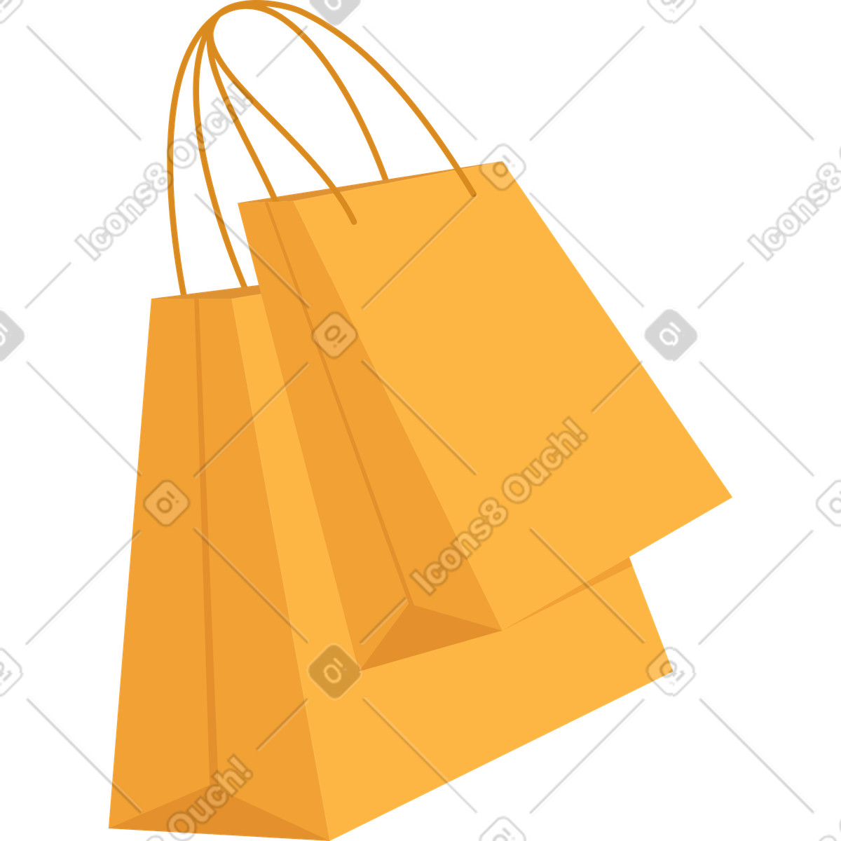 Ilustração de Dois pacotes papel em no estilo Lagom para baixar em PNG, SVG
