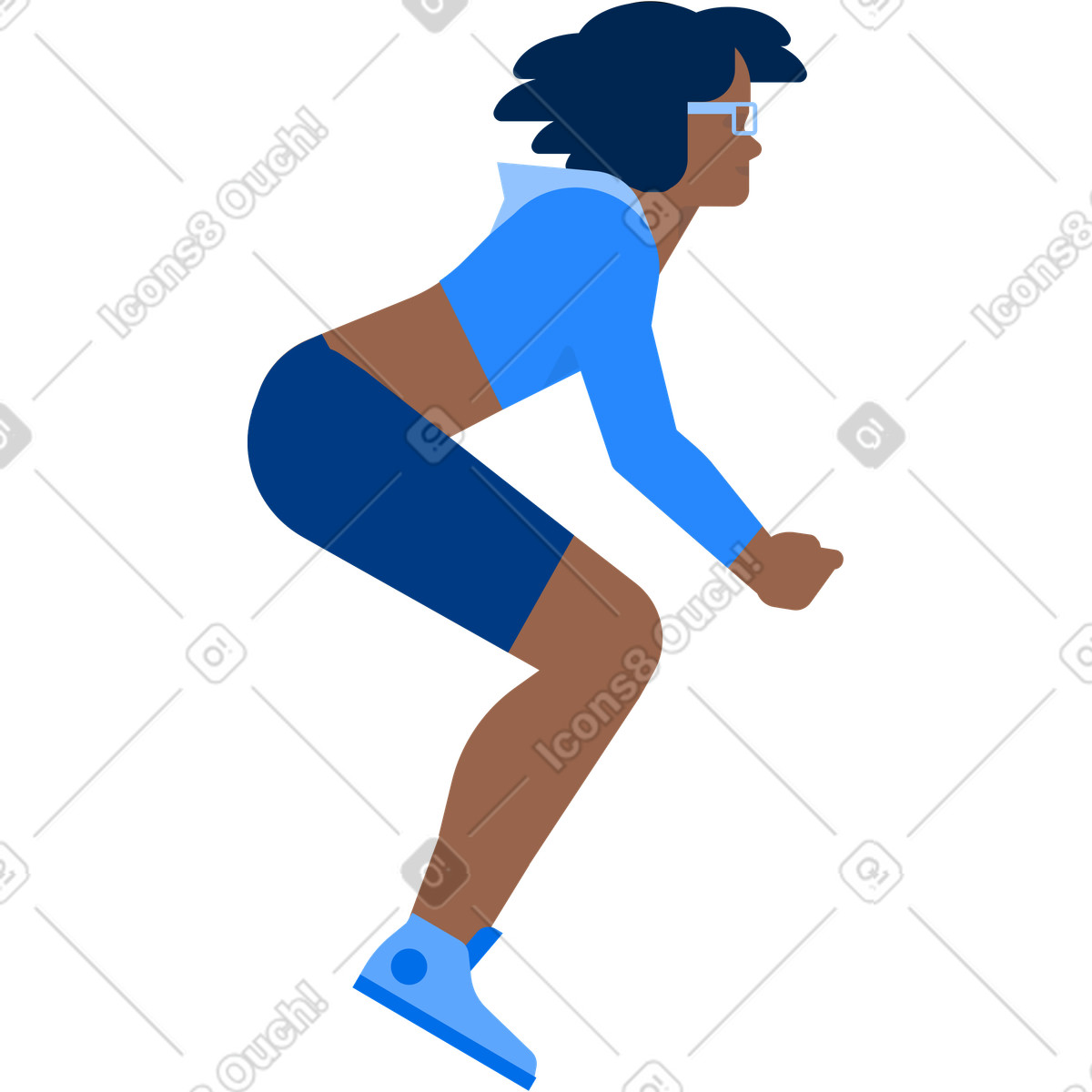 Woman illustration in Urban style download in PNG, SVG