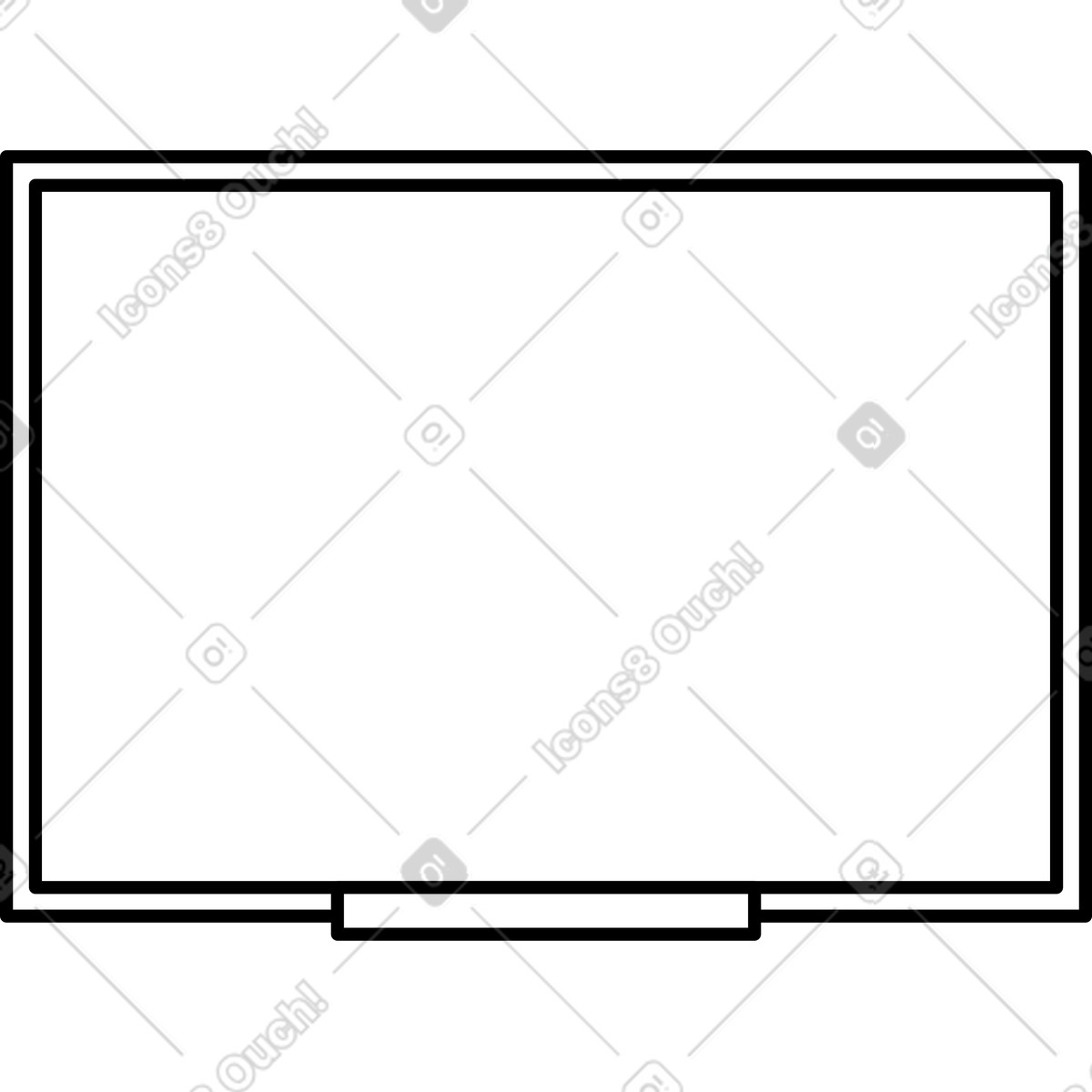 White school board illustration in Transistor style download in PNG, SVG