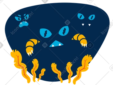 Dangerous creatures lurking in the dark PNG, SVG