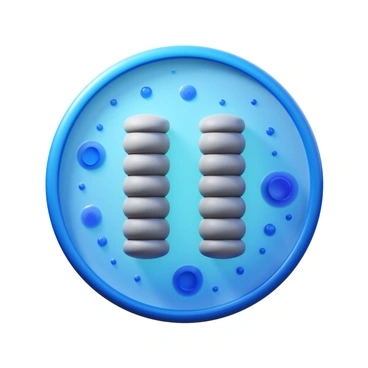 A close-up view of "centrioles" displaying their "cylindrical shape" and "arrangement within a cell". The centrioles are shown as two sets of tightly arranged cylindrical structures, with a detailed focus on their length and cross-section. Surrounding the centrioles, the context of the cell membrane and cytoplasm is visible, with small organelles and cellular components in the background, illustrating the dynamic environment of a cell.