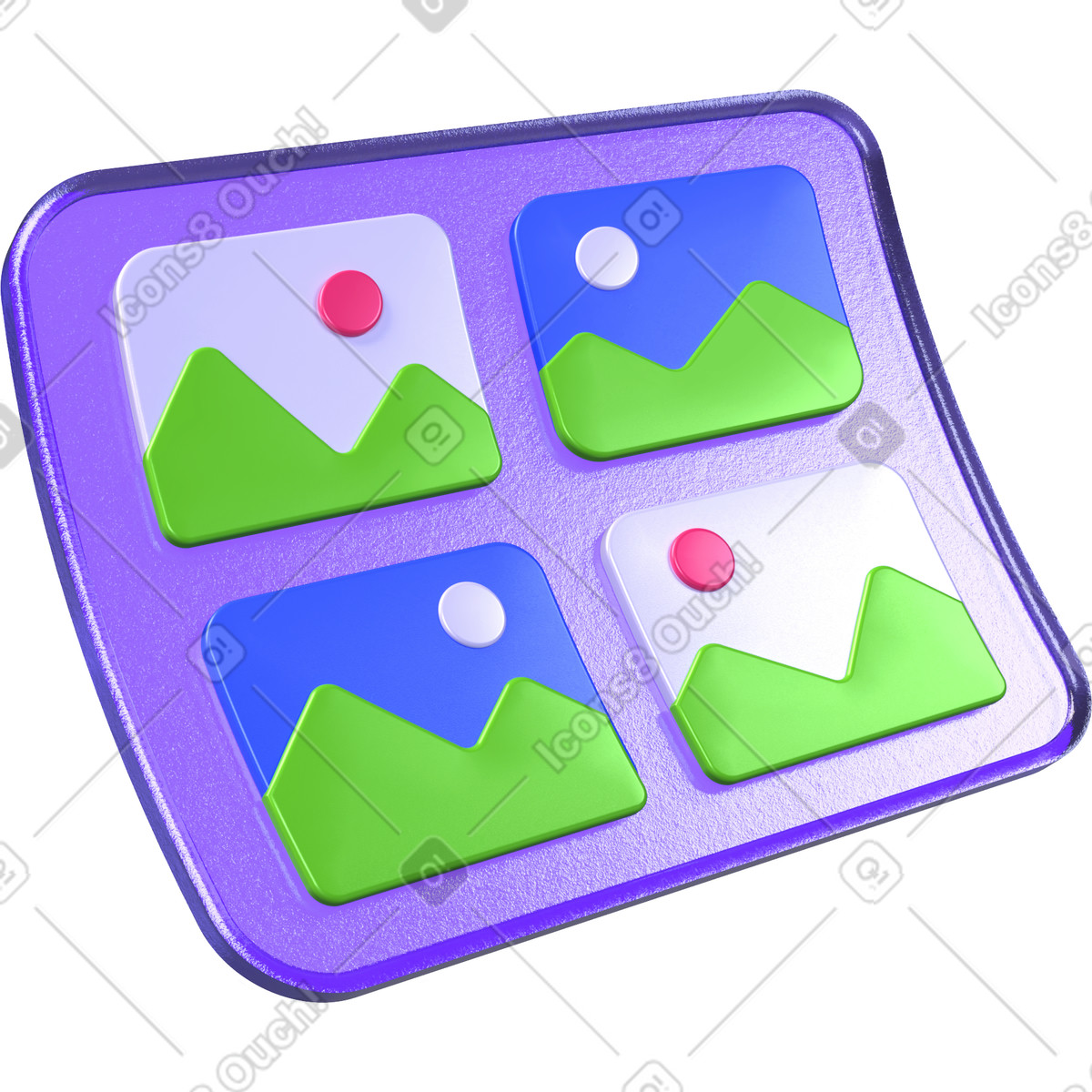 Generated pictures illustration in 3D Boost style download in PNG, SVG