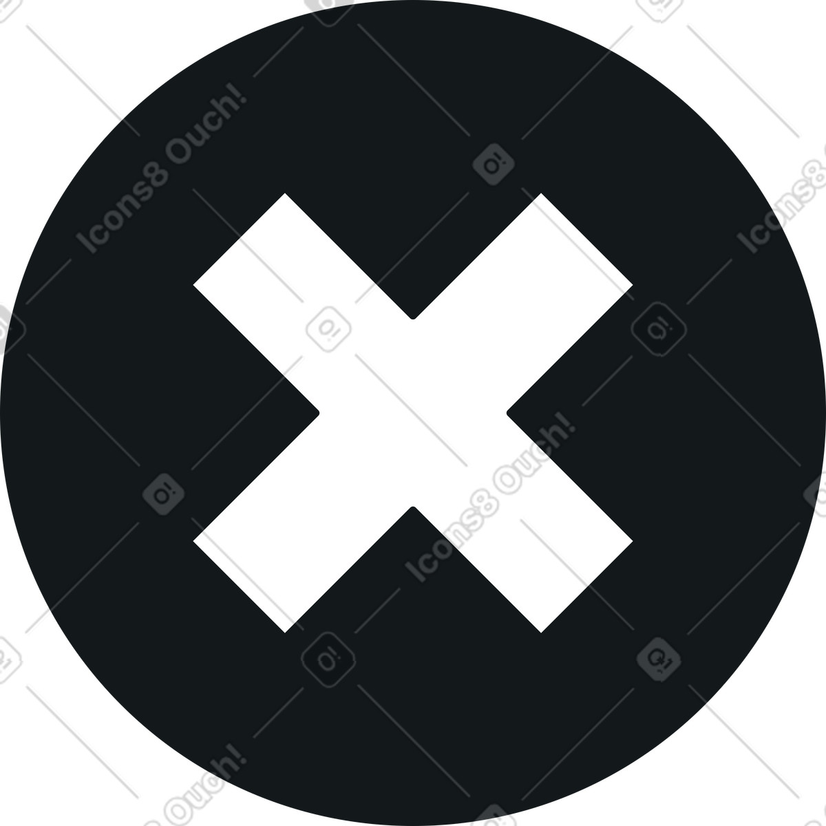 Illustration Annuler dans le style Midnight à télécharger aux formats PNG, SVG