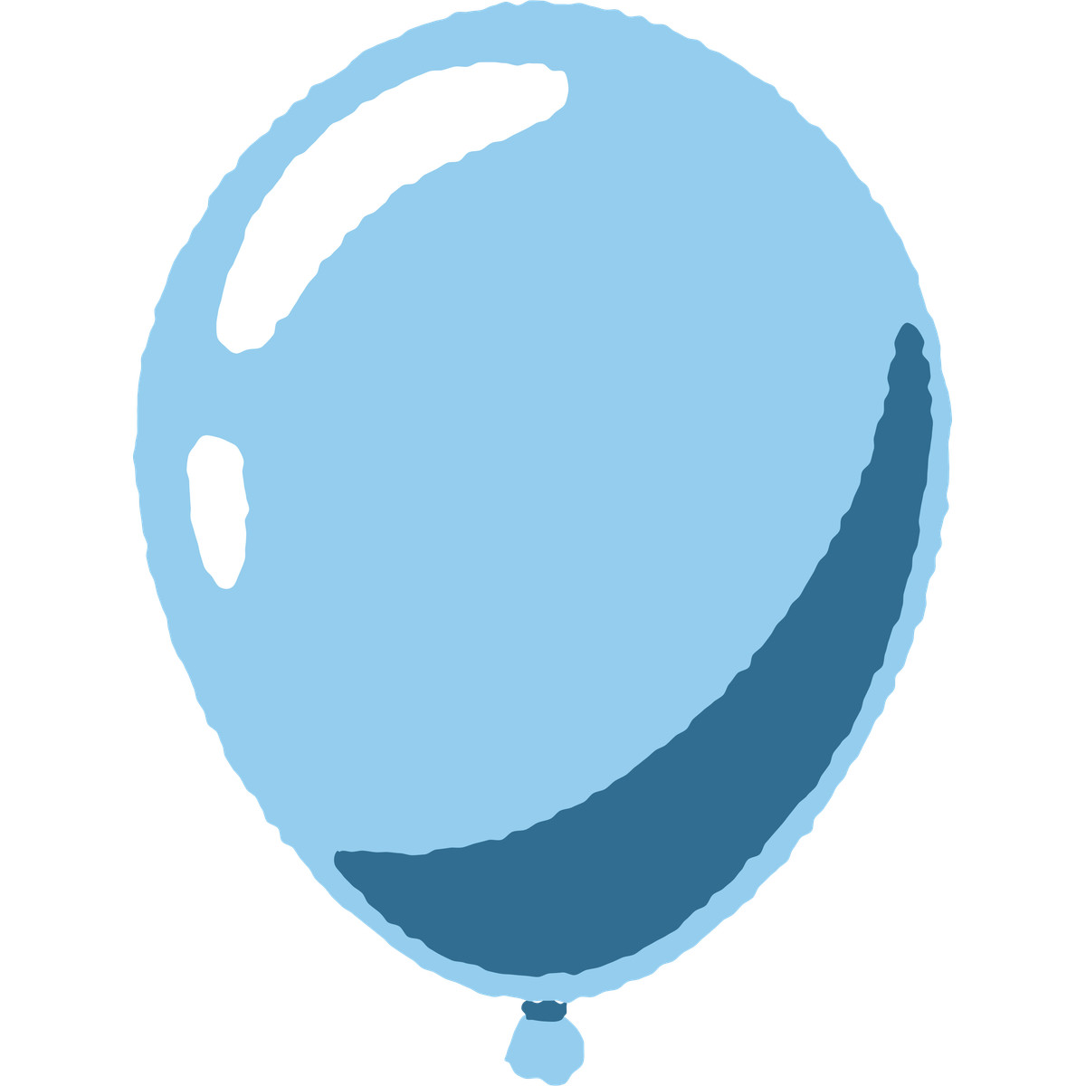 Balloon-Illustration im Cherry-Stil als Download in PNG, SVG