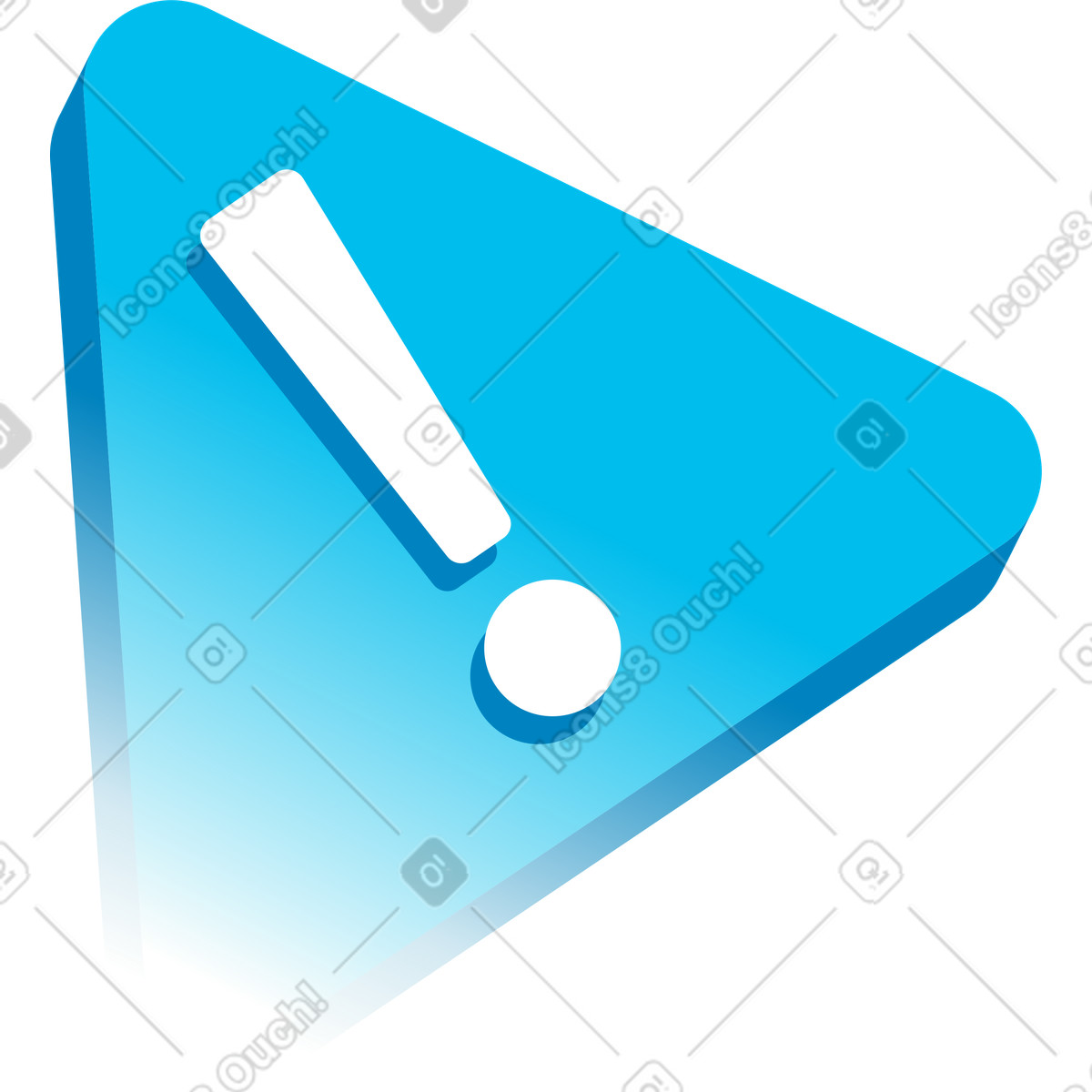 Illustration Alerte dans le style Icy à télécharger aux formats PNG, SVG
