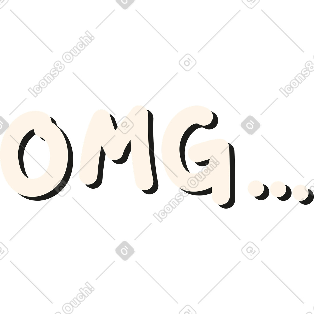 下载 Pale 风格的 我的天啊 插画，支持 PNG、SVG 格式