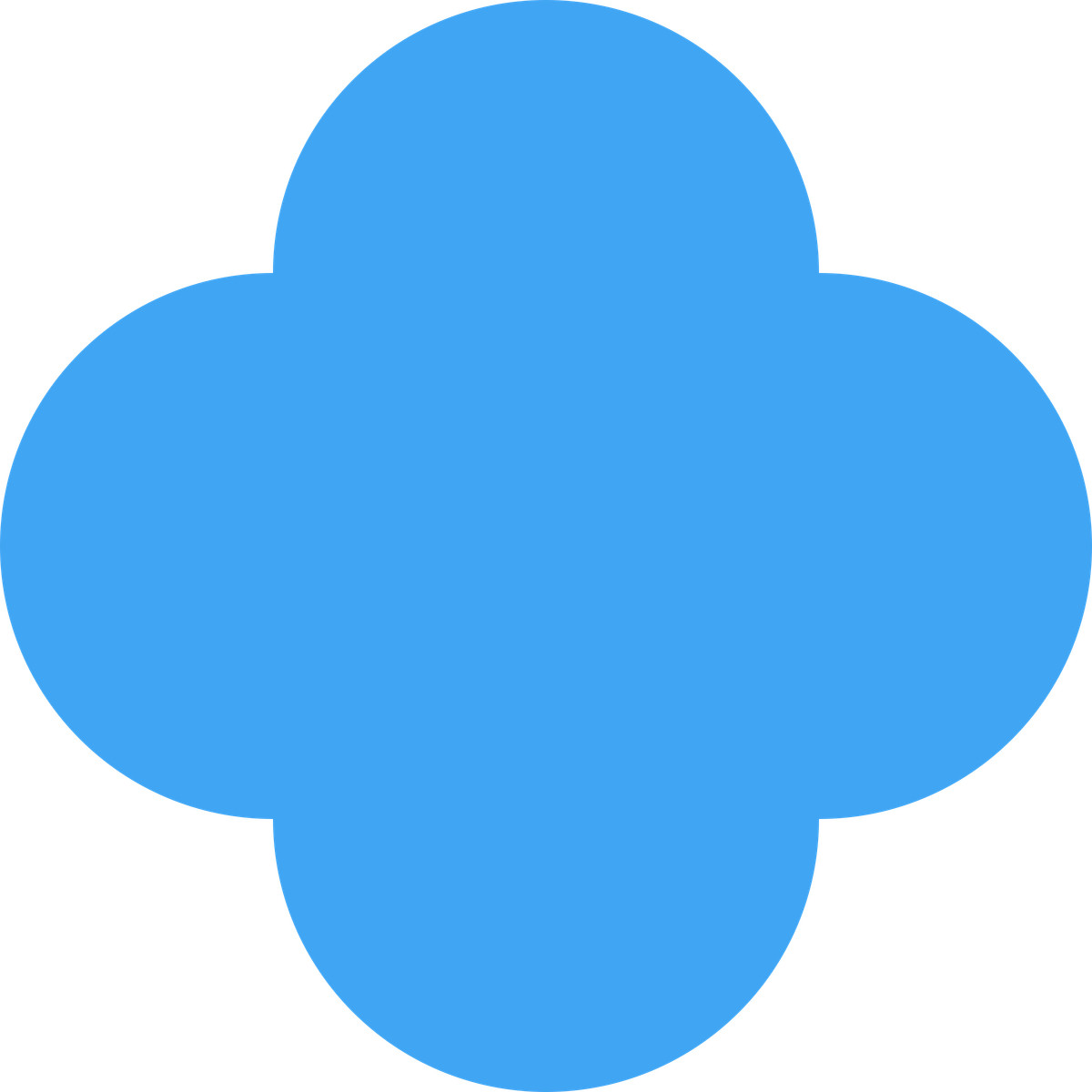 Quatrefoil blue illustrazione in stile Fogg scarica in PNG, SVG
