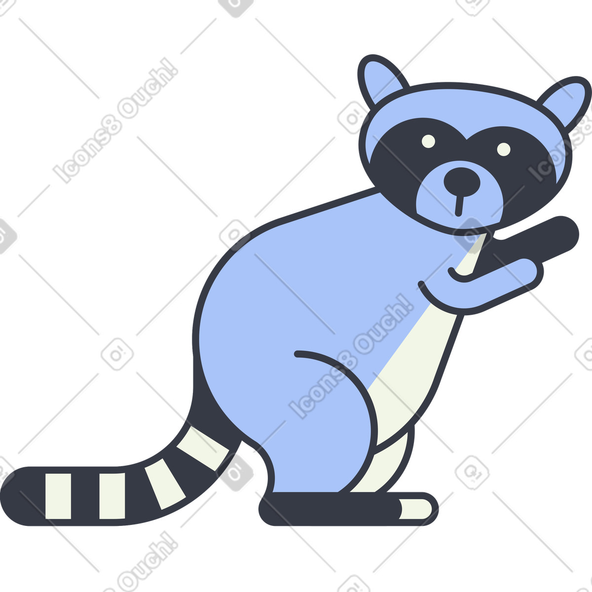 Procione illustrazione in stile Abstract scarica in PNG, SVG