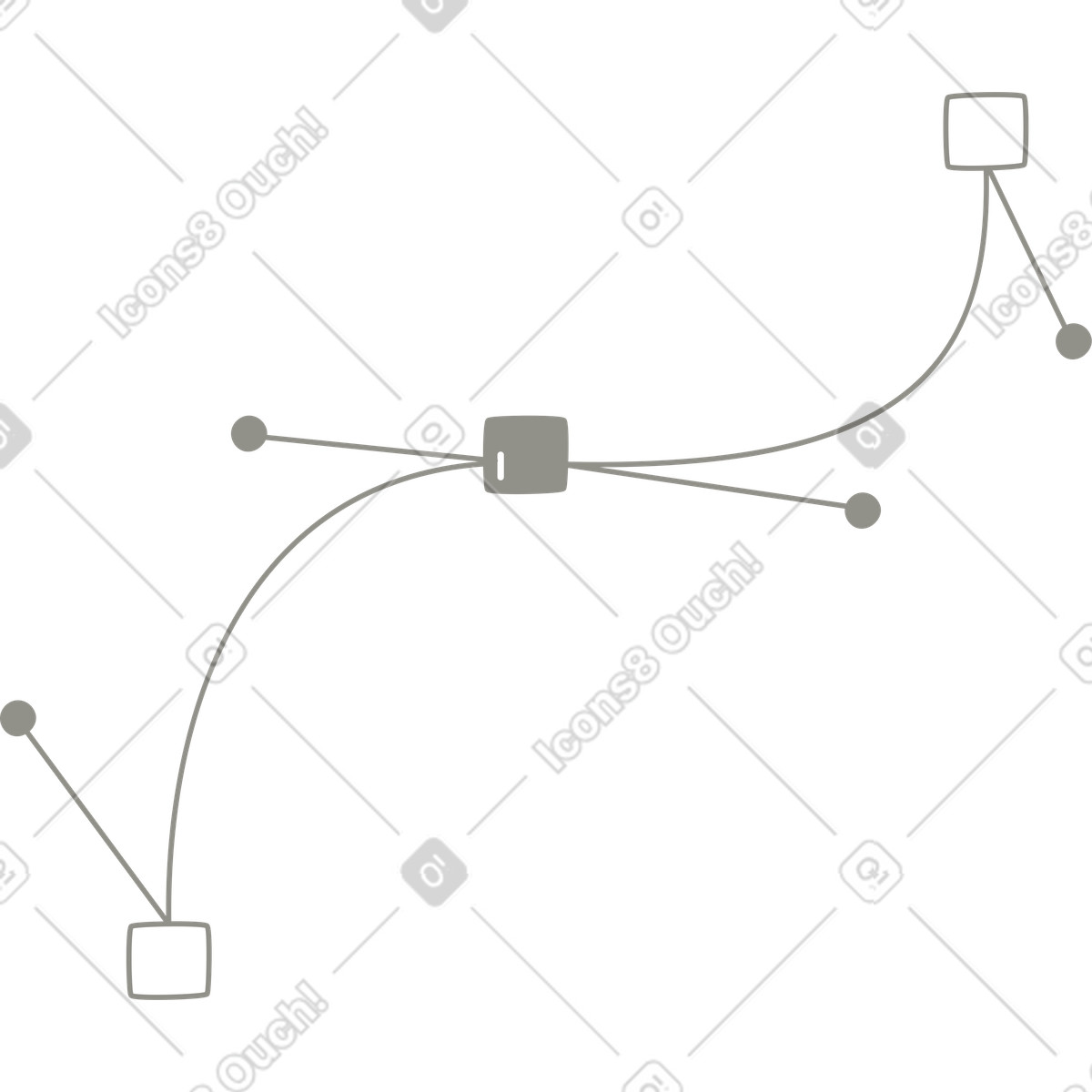 Bezier-kurve-Illustration im Plain-Stil als Download in PNG, SVG