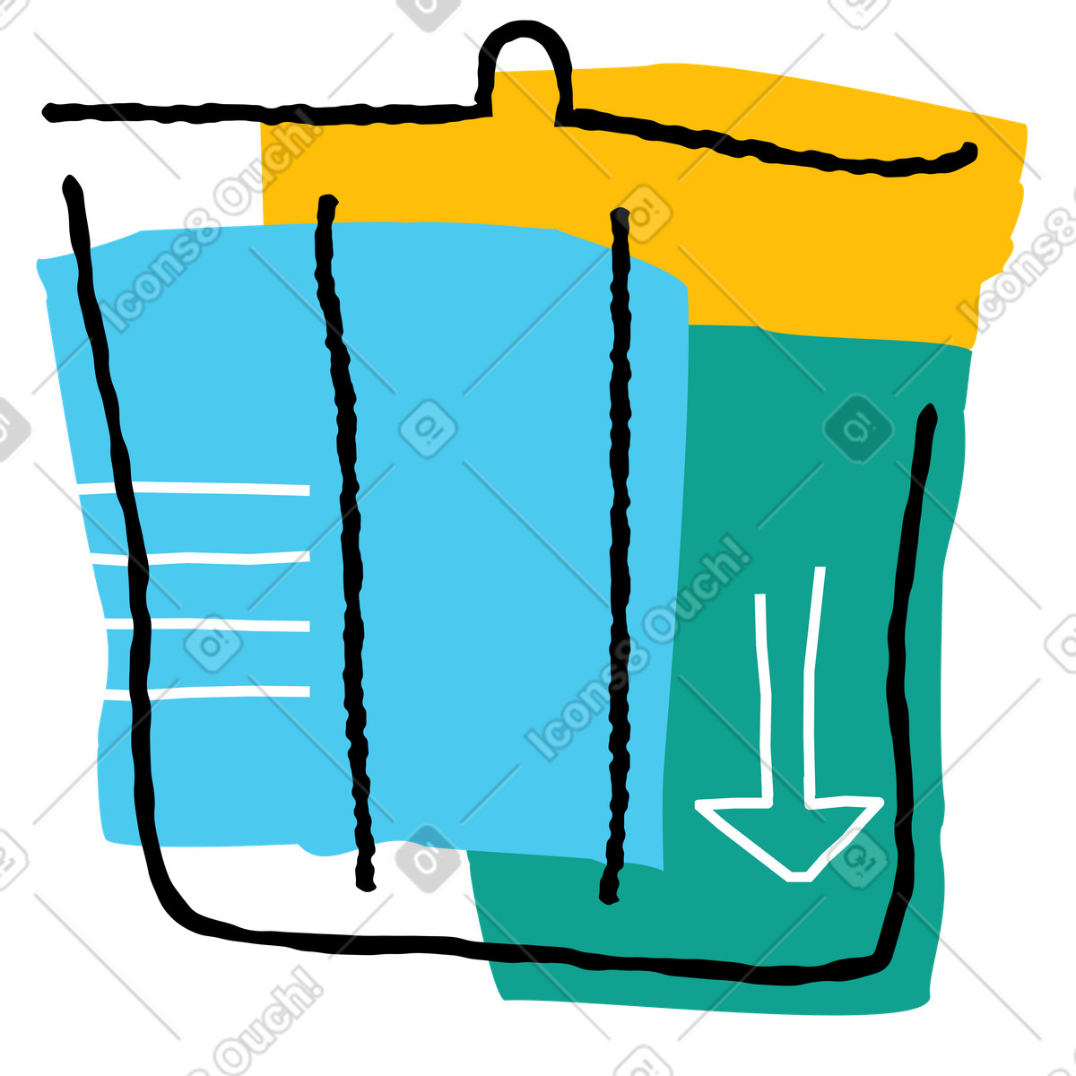 Ilustração de Excluir em no estilo Puzzle para baixar em PNG, SVG