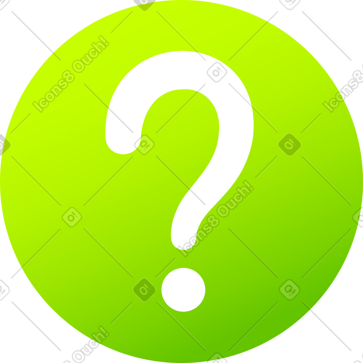 下载 Space 风格的 Green circle with a question mark 插画，支持 PNG、SVG 格式
