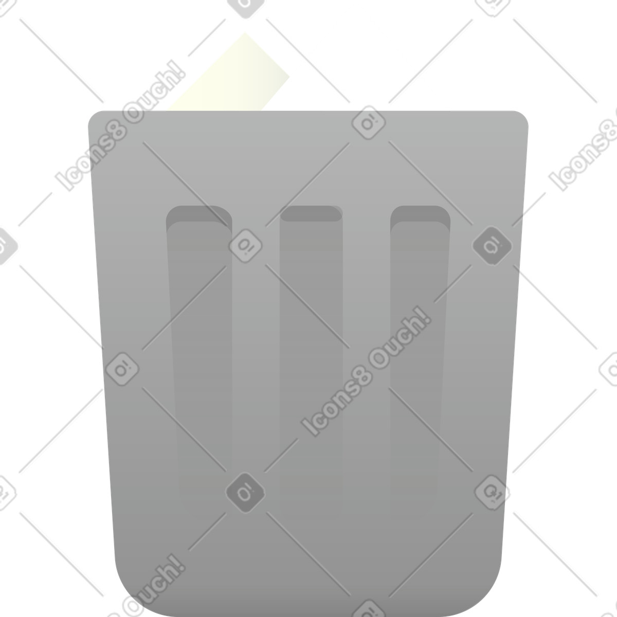 Ilustração de Trash bin em no estilo Hugo para baixar em PNG, SVG