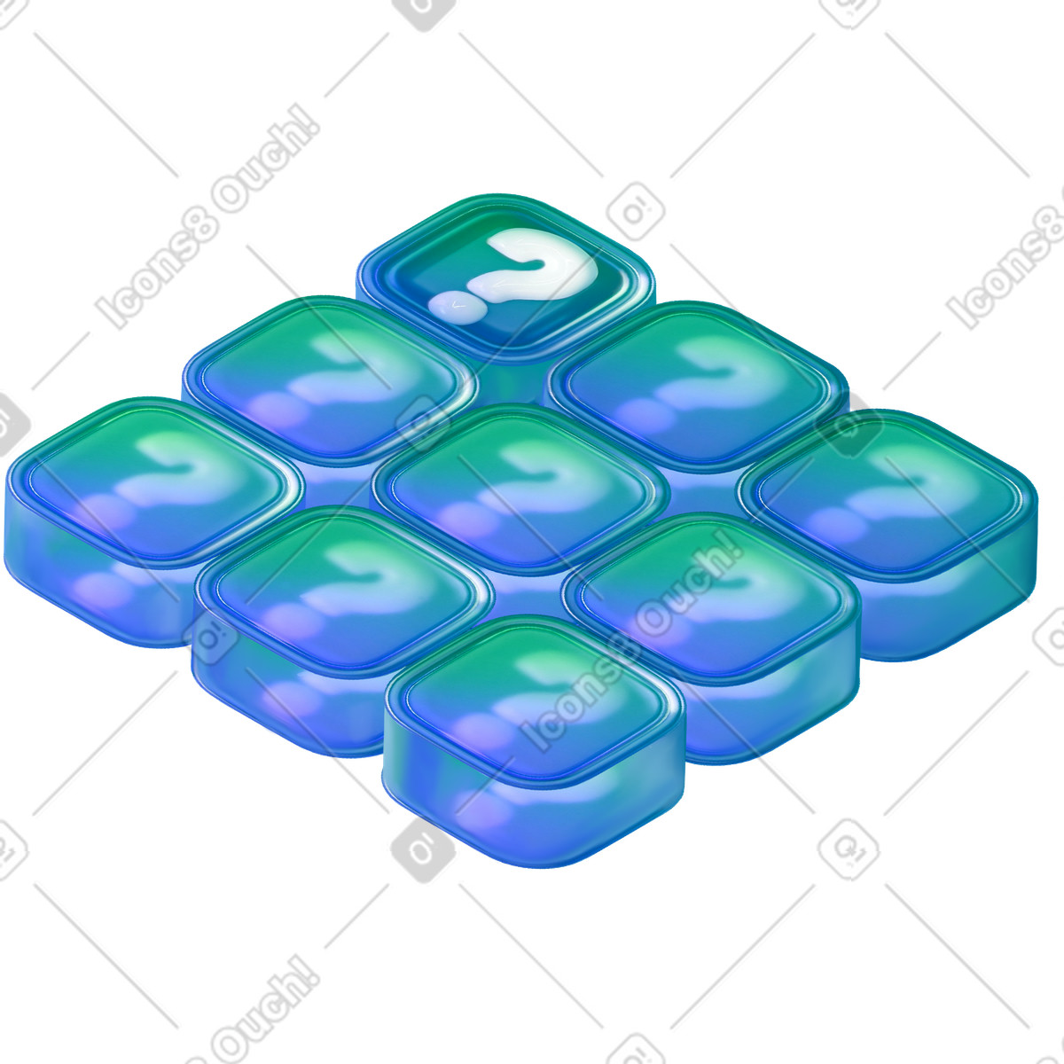 Frage-buttons-Illustration im Marker-Stil als Download in PNG, SVG