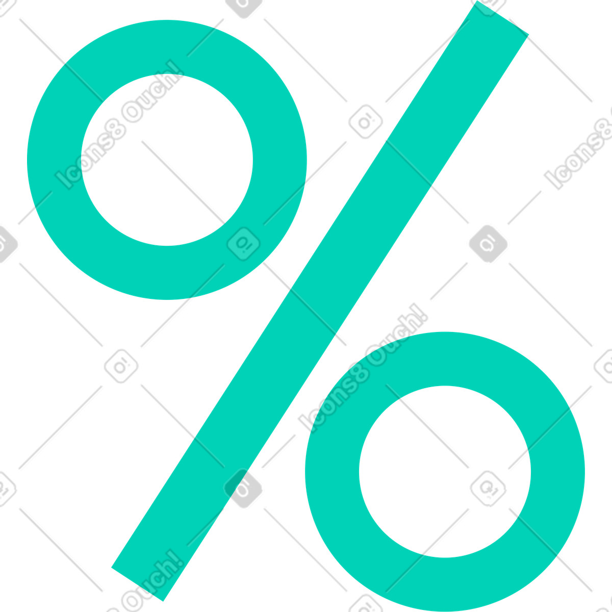 Illustration Signe de pourcentage dans le style Basic à télécharger aux formats PNG, SVG