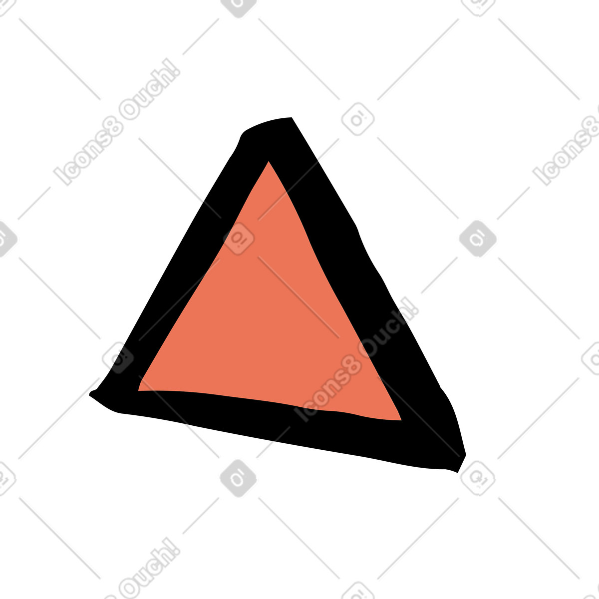 Scandi スタイルの 三角形 のイラストをPNG、SVG形式でダウンロード