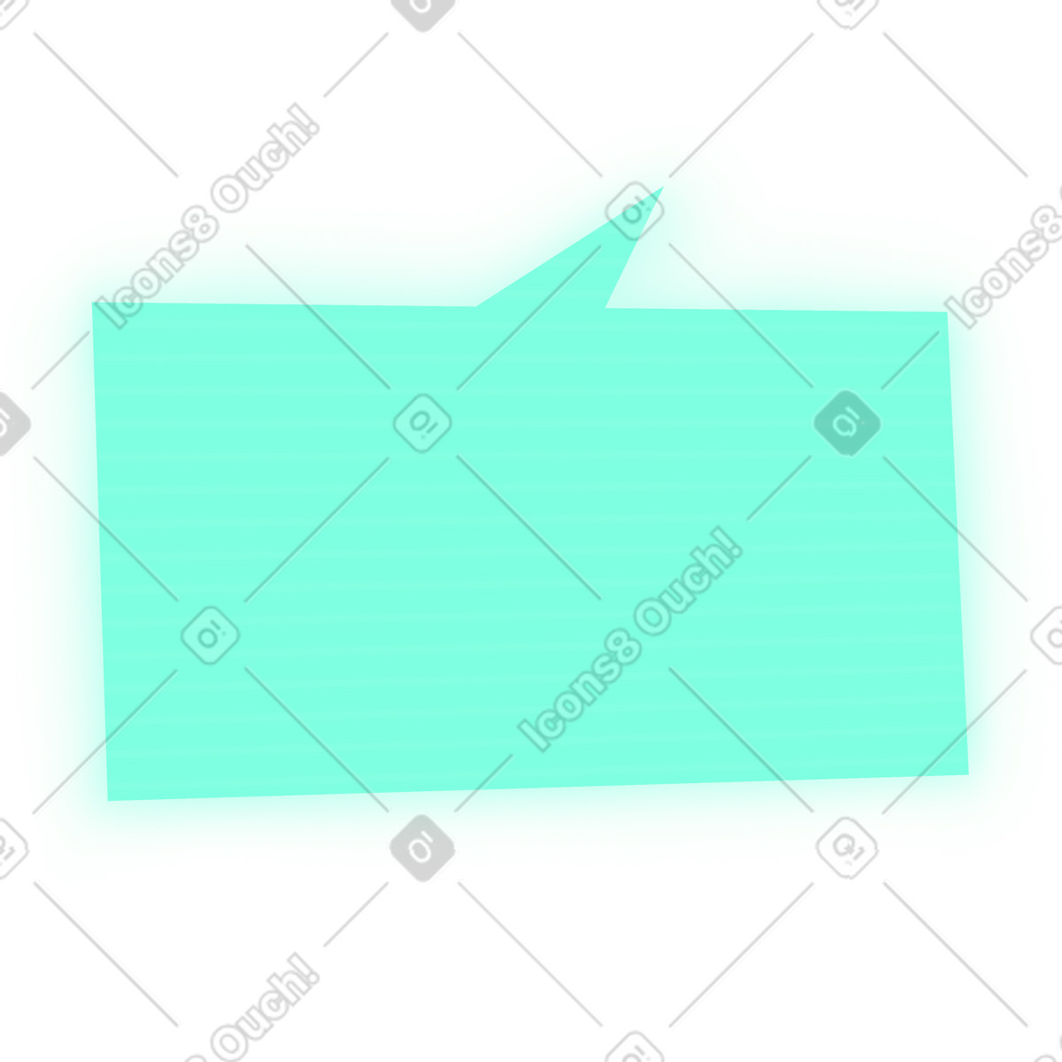 Transparent speech bubble illustrazione in stile Props scarica in PNG, SVG