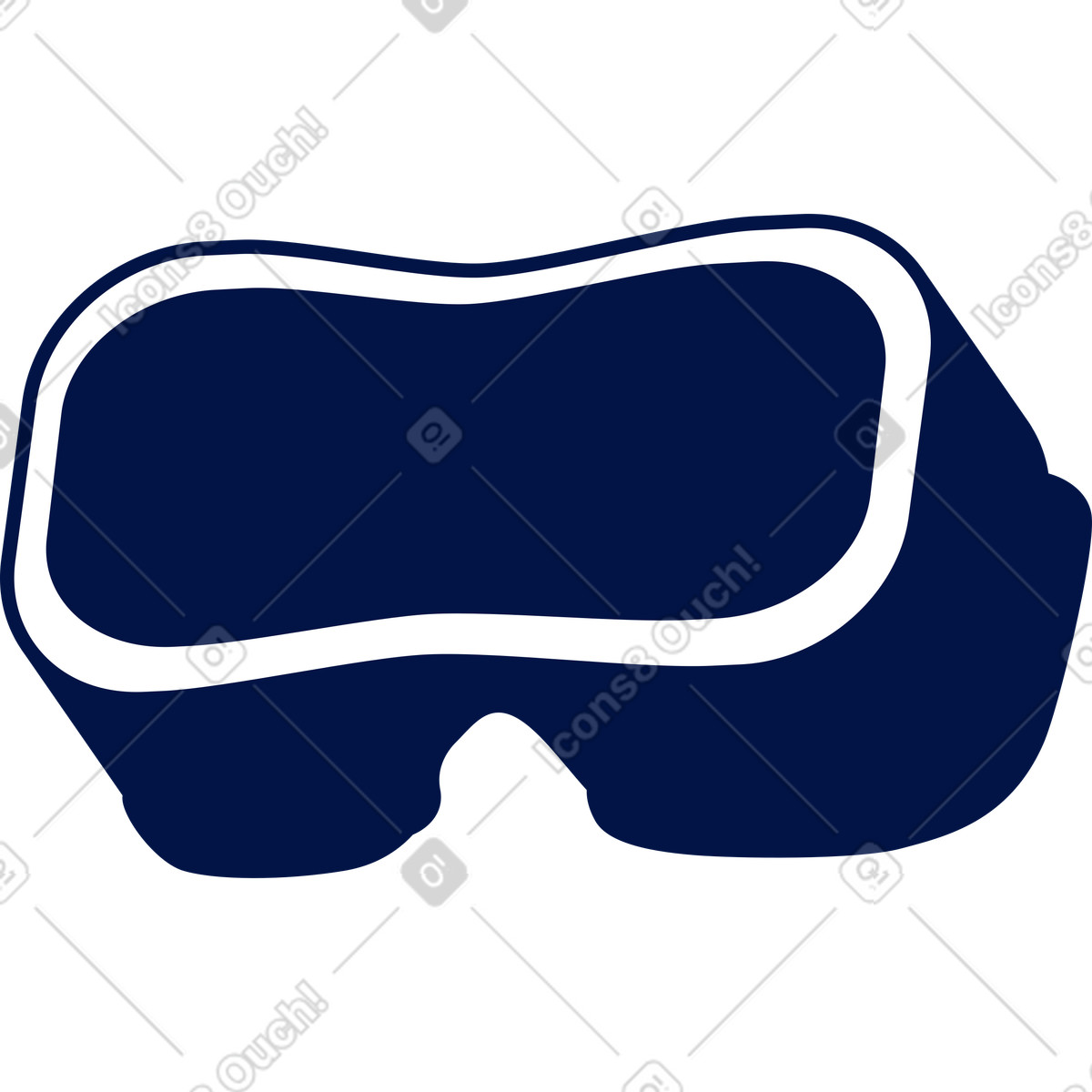 Virtual-reality-brille-Illustration im Glow-Stil als Download in PNG, SVG