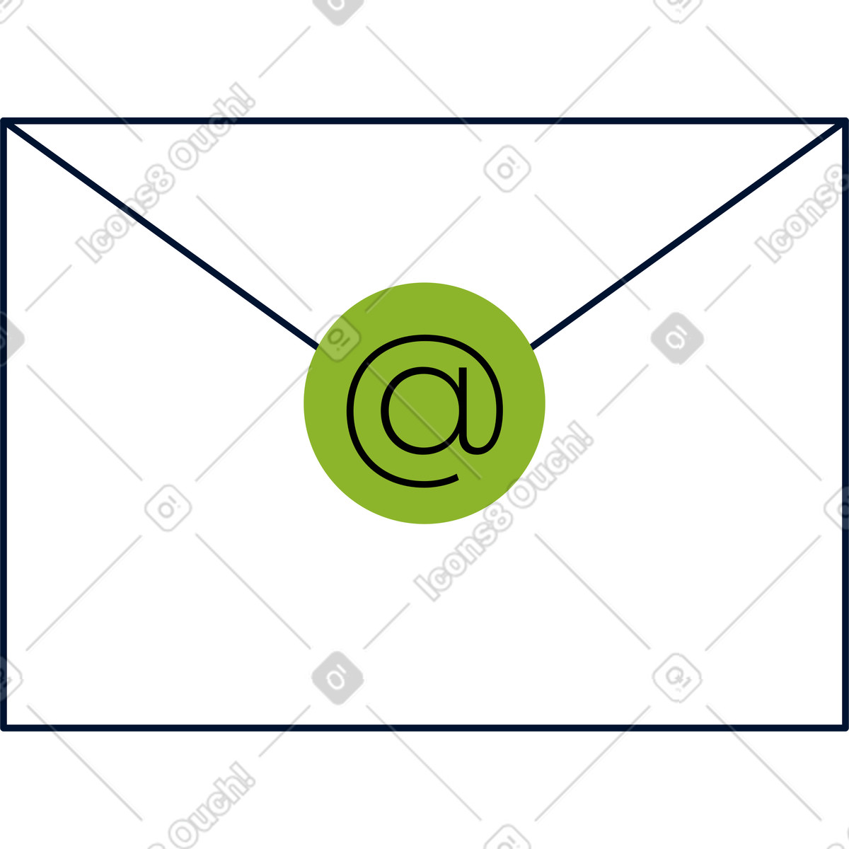 Ilustración Sobre en estilo Cubes a descargar en PNG y SVG