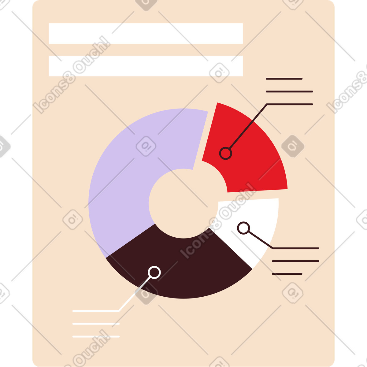 下载 Folks 风格的 饼图窗口 插画，支持 PNG、SVG 格式