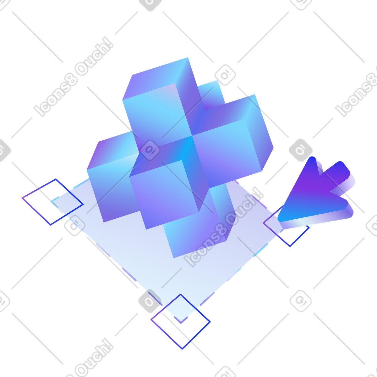 Modular interface design, Interface element, Component design, UI layout, Modular UX, Design system illustration in PNG, SVG