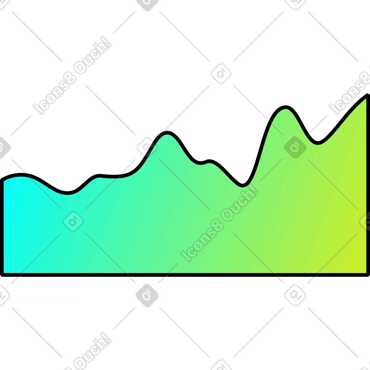 Graph illustration in PNG, SVG