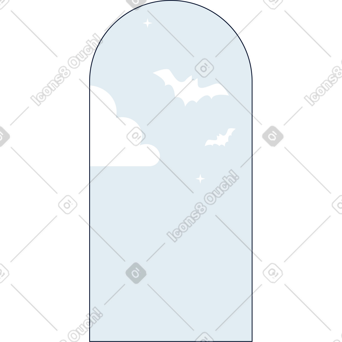 Hintergrund mit fledermäusen-Illustration im Teal-Stil als Download in PNG, SVG