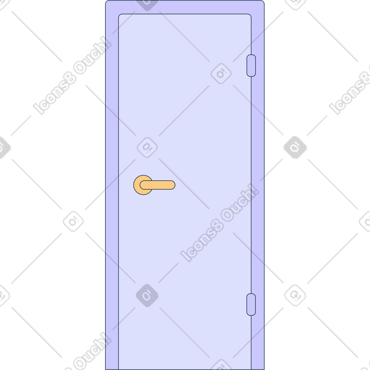 Door illustration in PNG, SVG