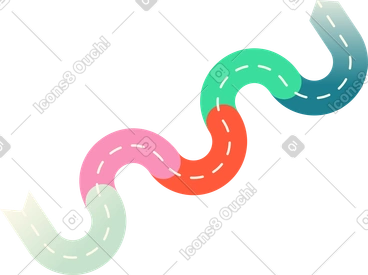 구불구불한 길 PNG, SVG