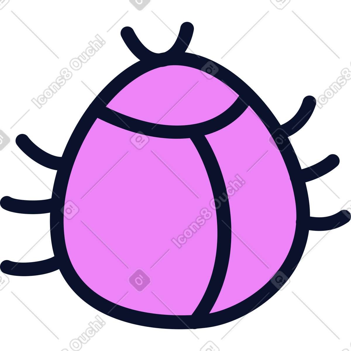 Ilustración Insecto en estilo Flexy a descargar en PNG y SVG