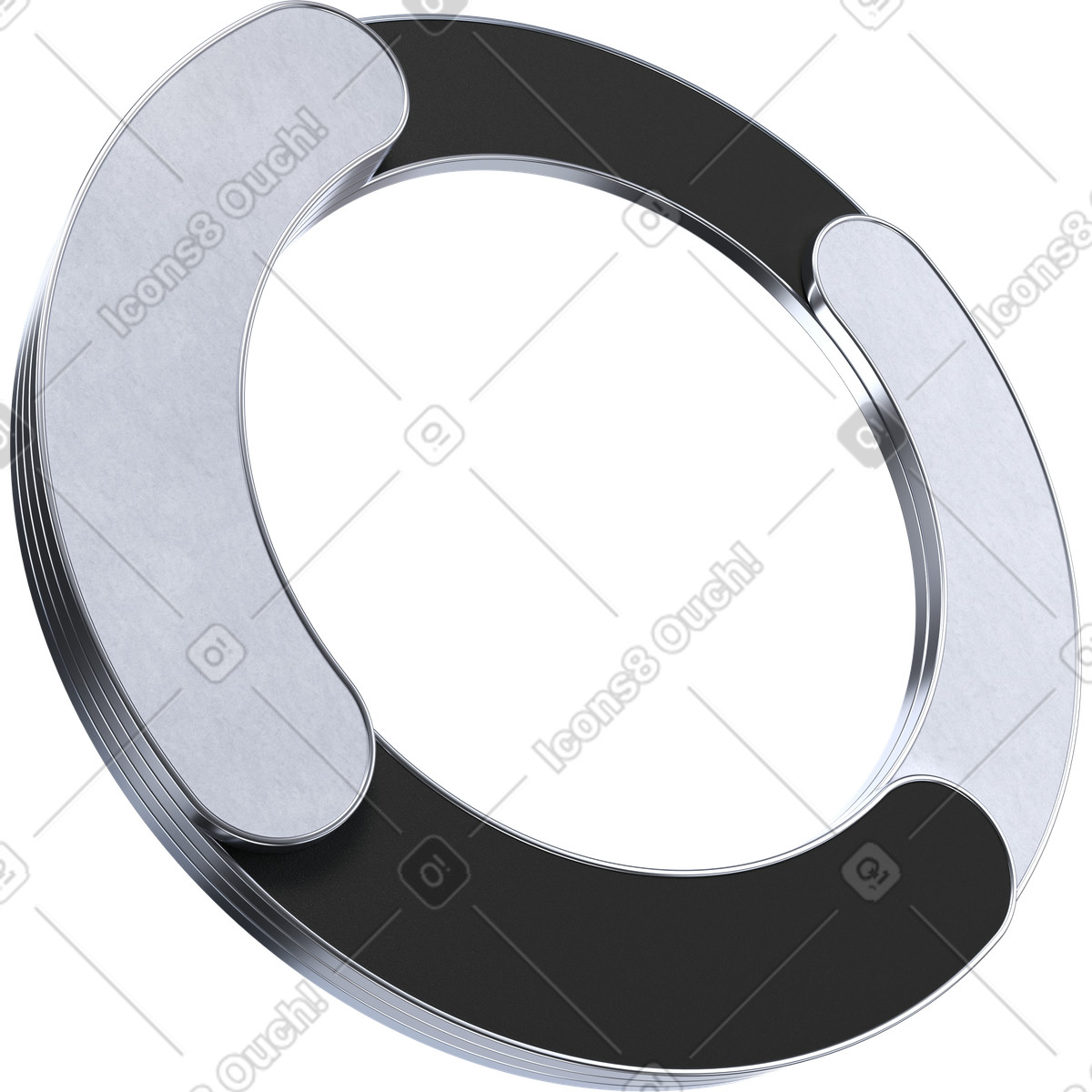Circular progress chart, analytics performance, KPI completion illustration in PNG, SVG