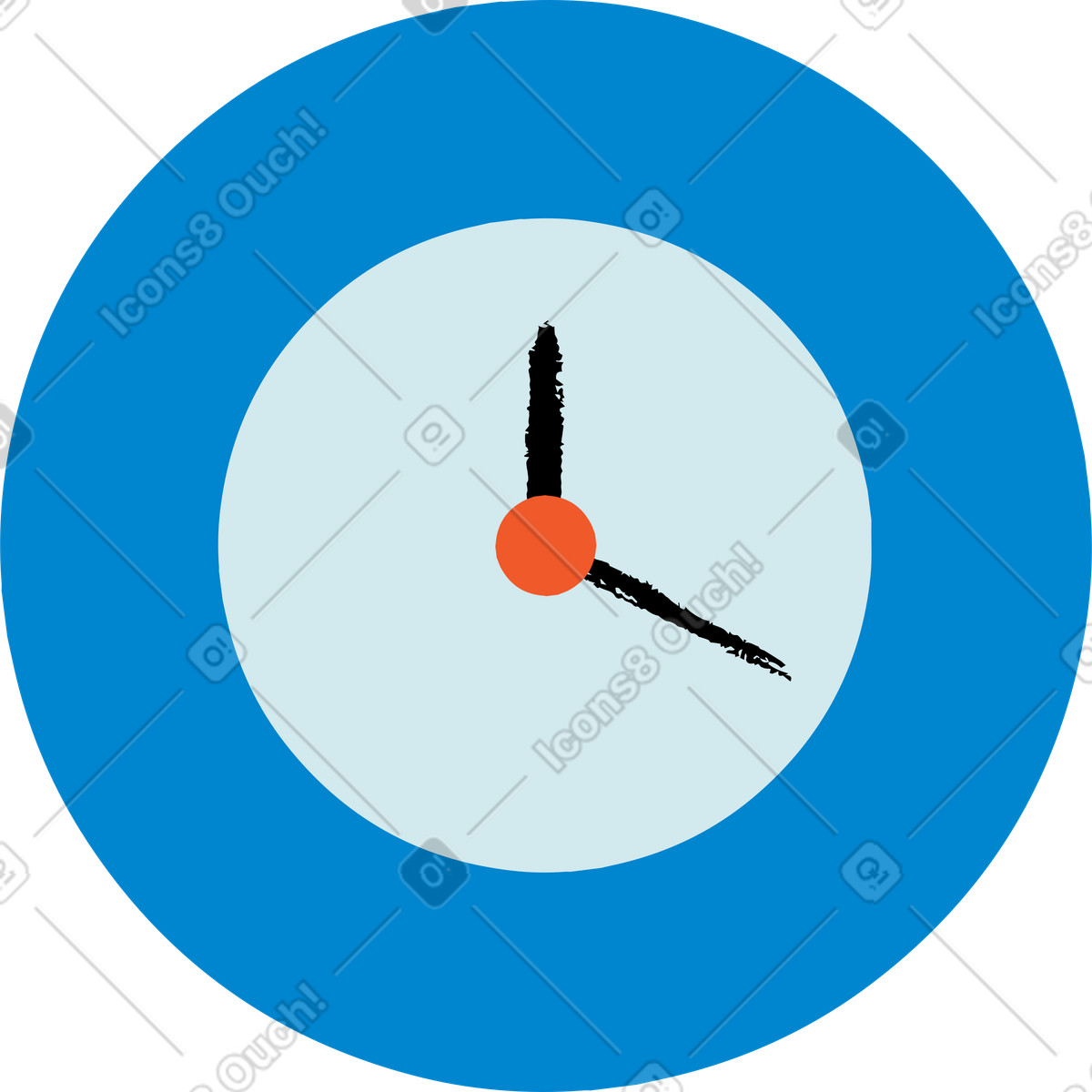 Clock illustration in PNG, SVG