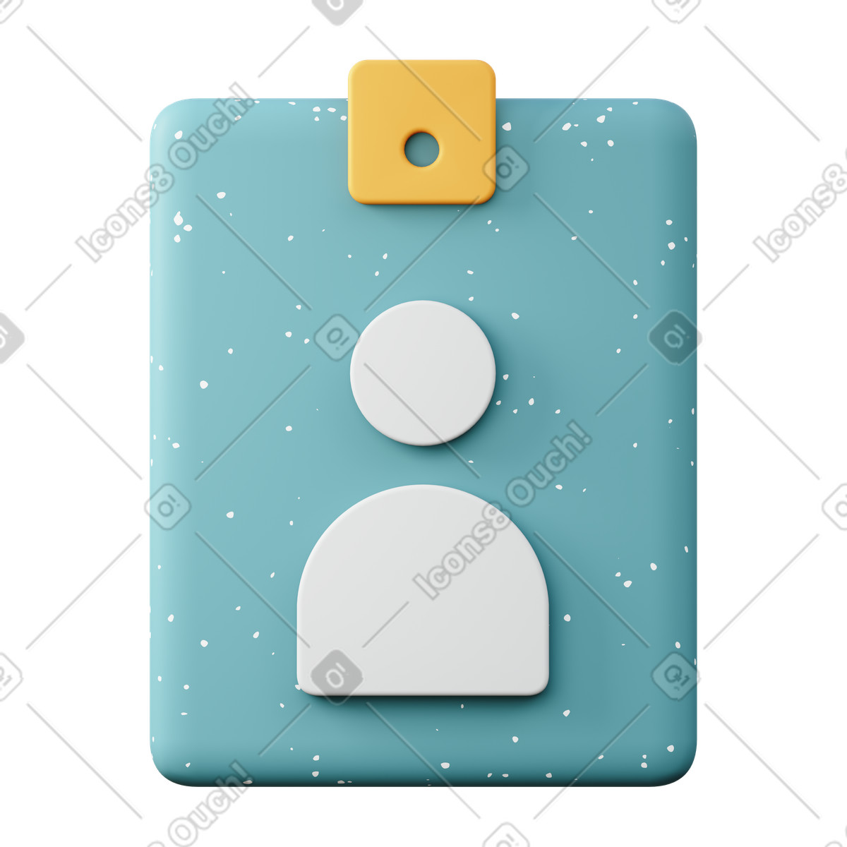 Nametag illustrazione in stile 3D Sugary scarica in PNG, SVG