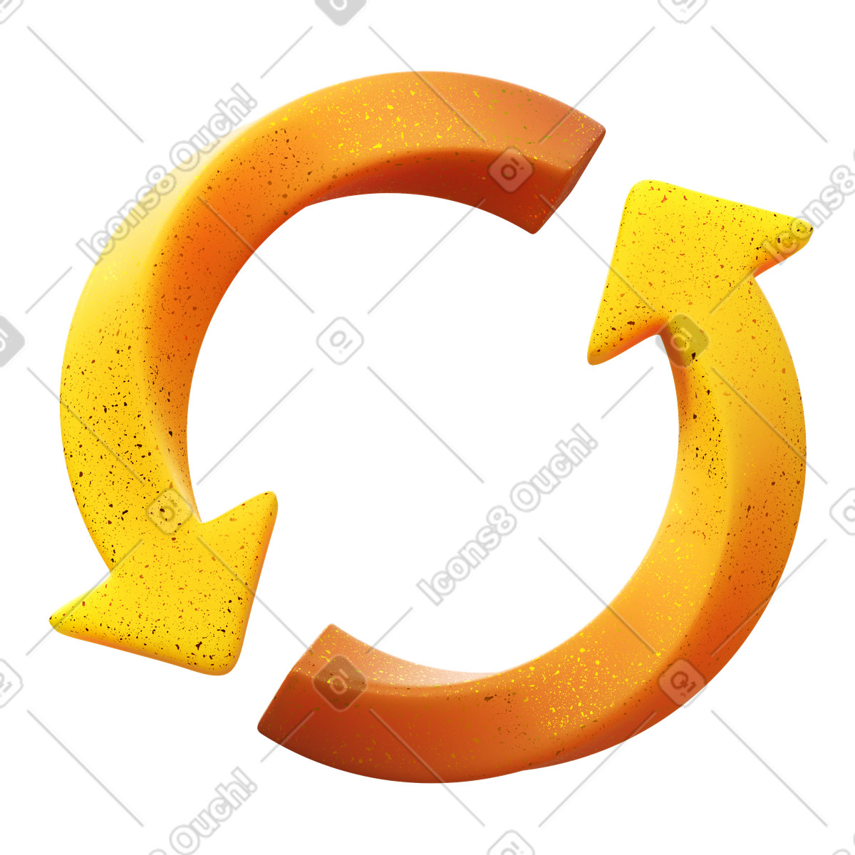 Ilustración Arrow synchronize en estilo 3D Fluency a descargar en PNG y SVG