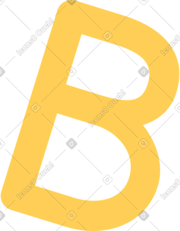 字母b插图，PNG、SVG格式