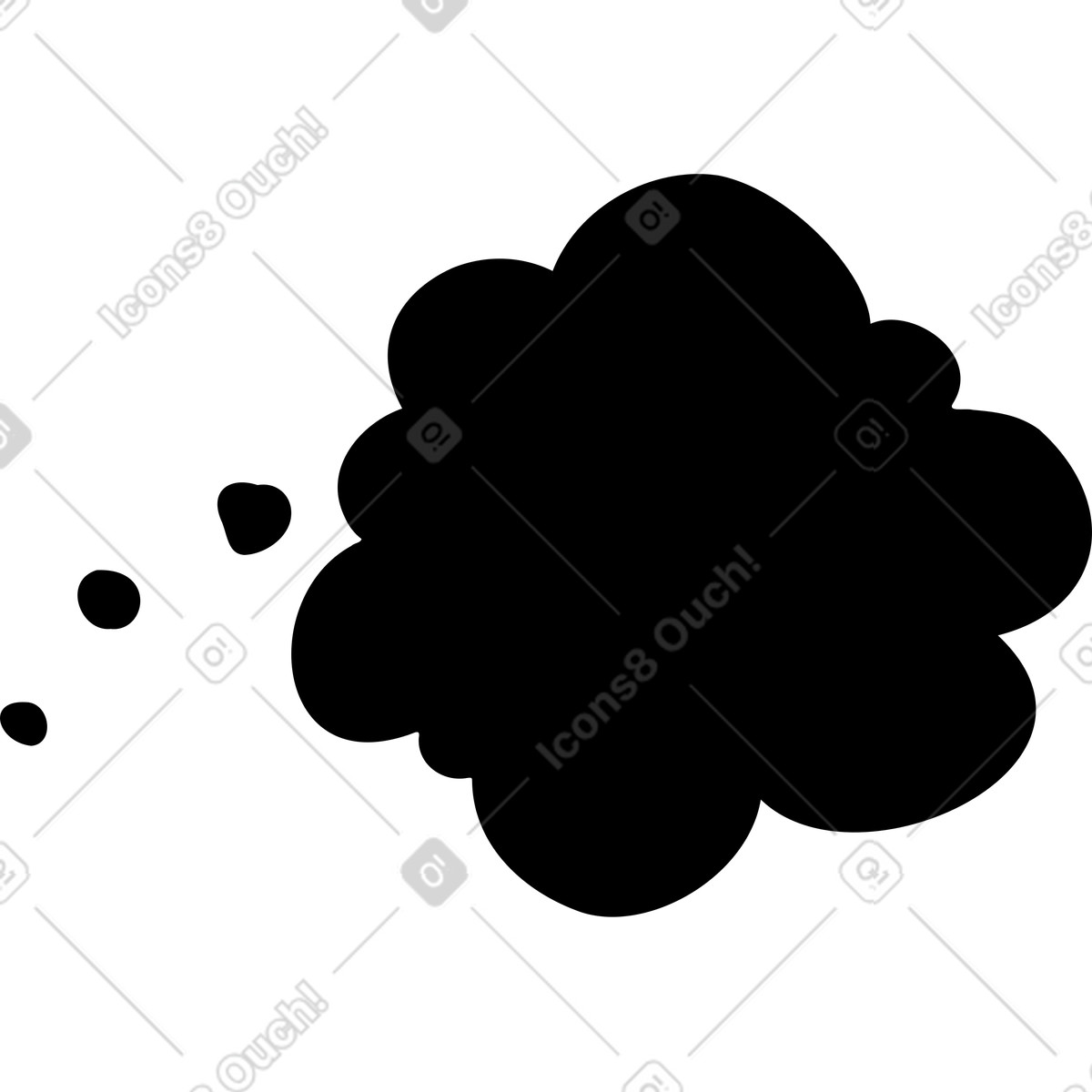下载 Comic 风格的 黑色气泡 插画，支持 PNG、SVG 格式