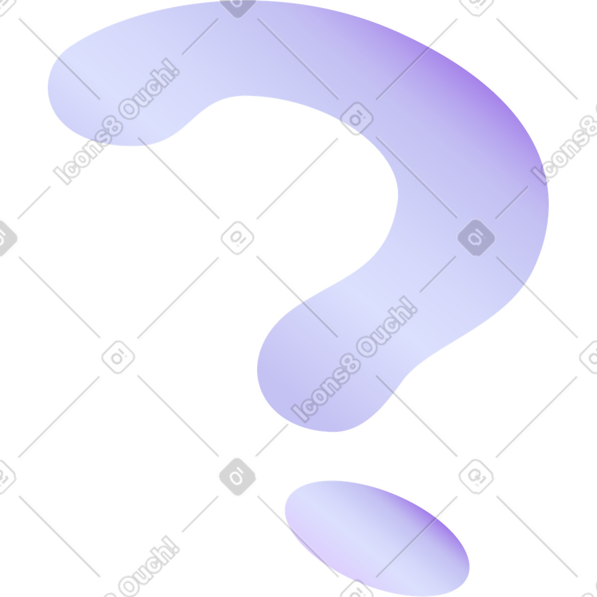Frage-Illustration im Hi-tech-Stil als Download in PNG, SVG