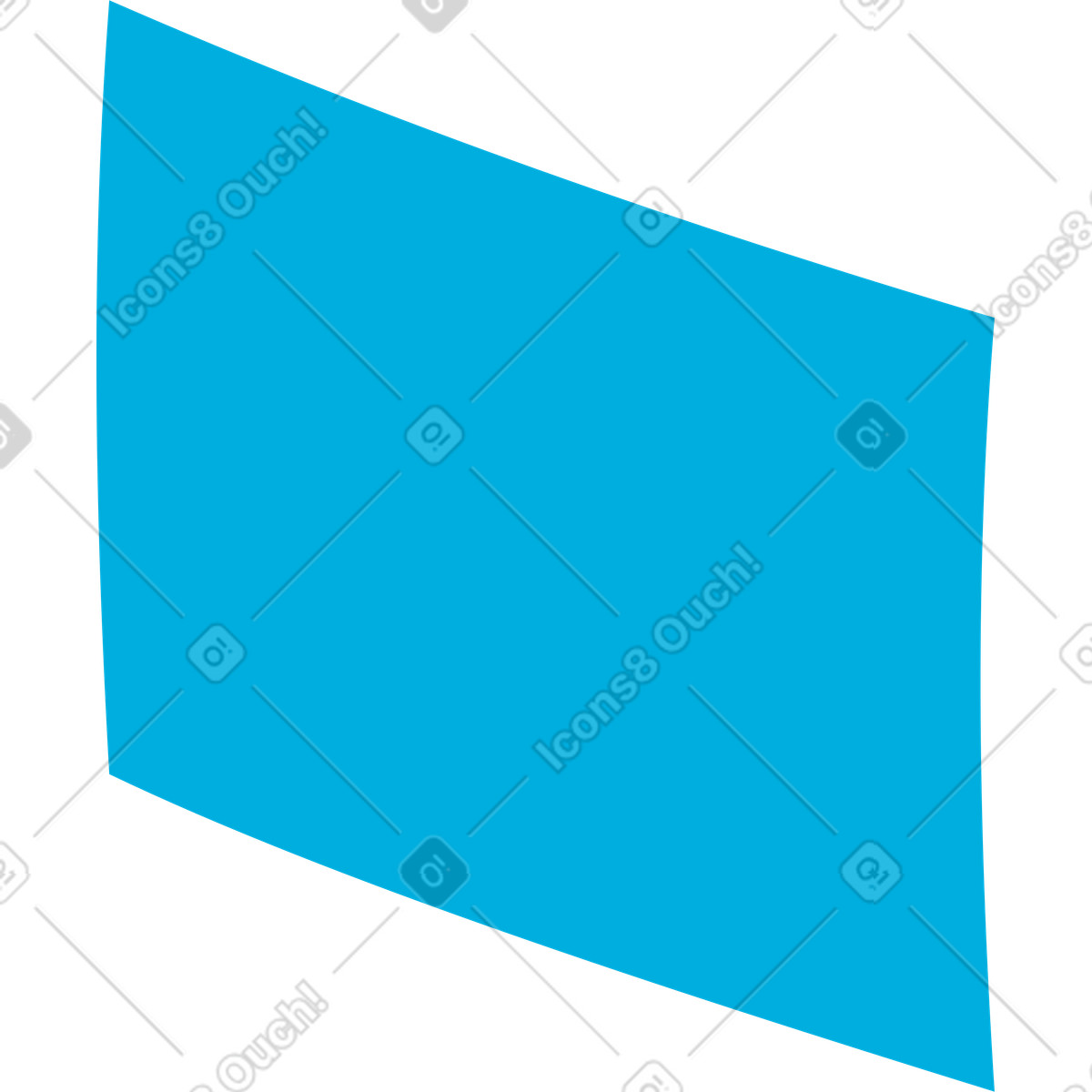 Flame スタイルの Blue rectangle のイラストをPNG、SVG形式でダウンロード