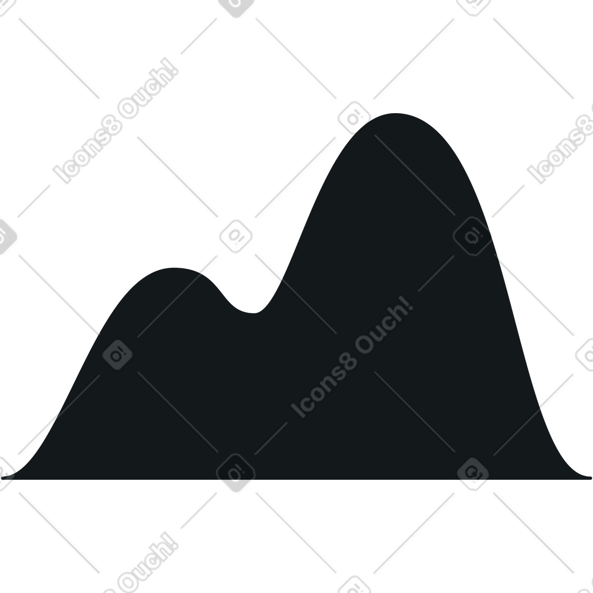 Graph illustration in PNG, SVG