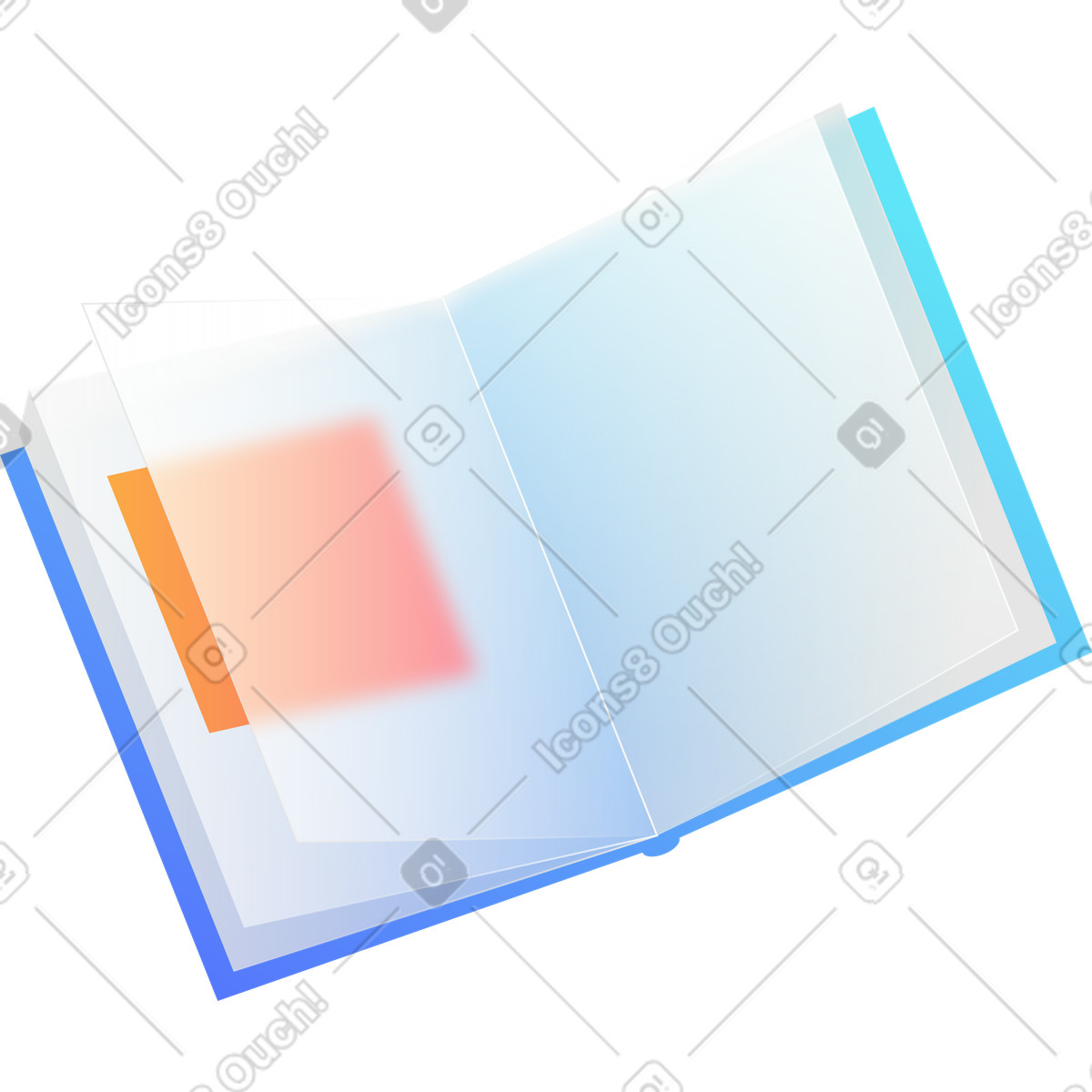 下载 Morphis 风格的 已打开的书 插画，支持 PNG、SVG 格式