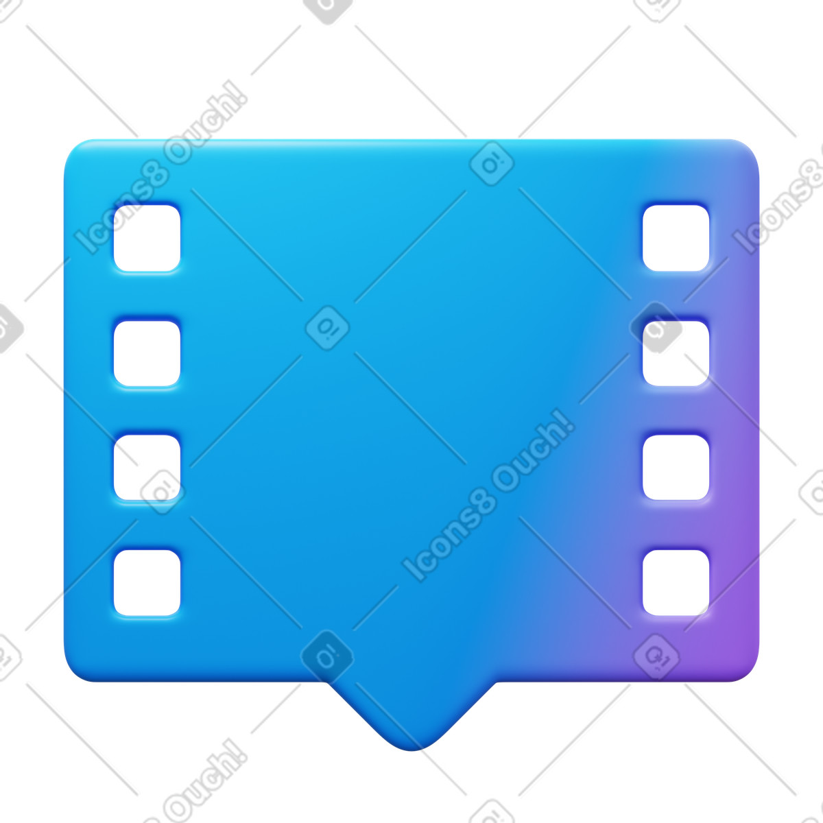 Clip appearance illustration in 3D Fluency style download in PNG, SVG
