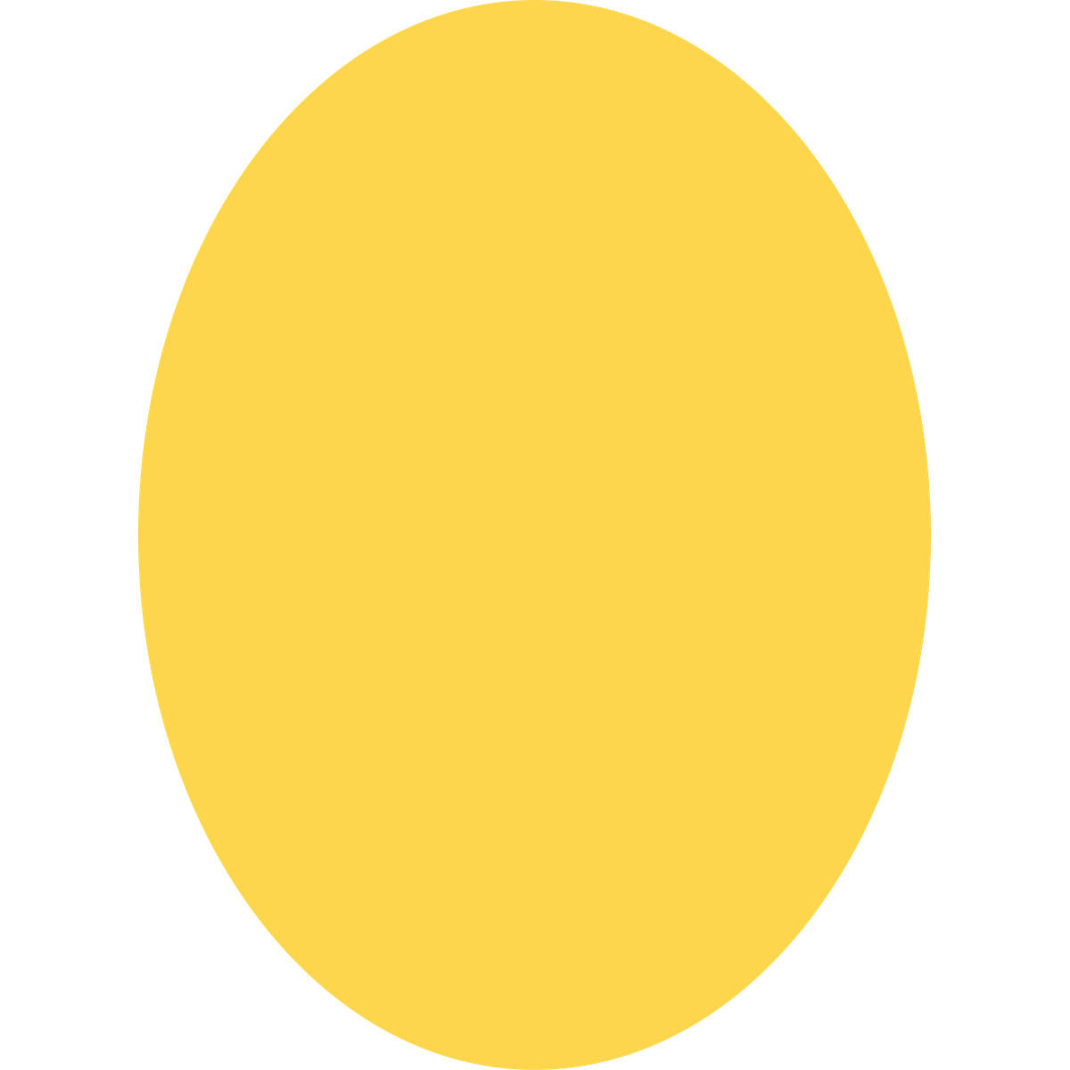 Ellipse yellow illustrazione in stile Fogg scarica in PNG, SVG